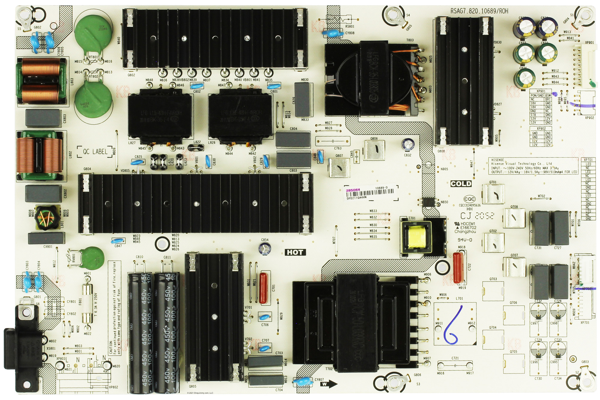 パワーサプライ Hisense 285064 Power Supply for 75A6G