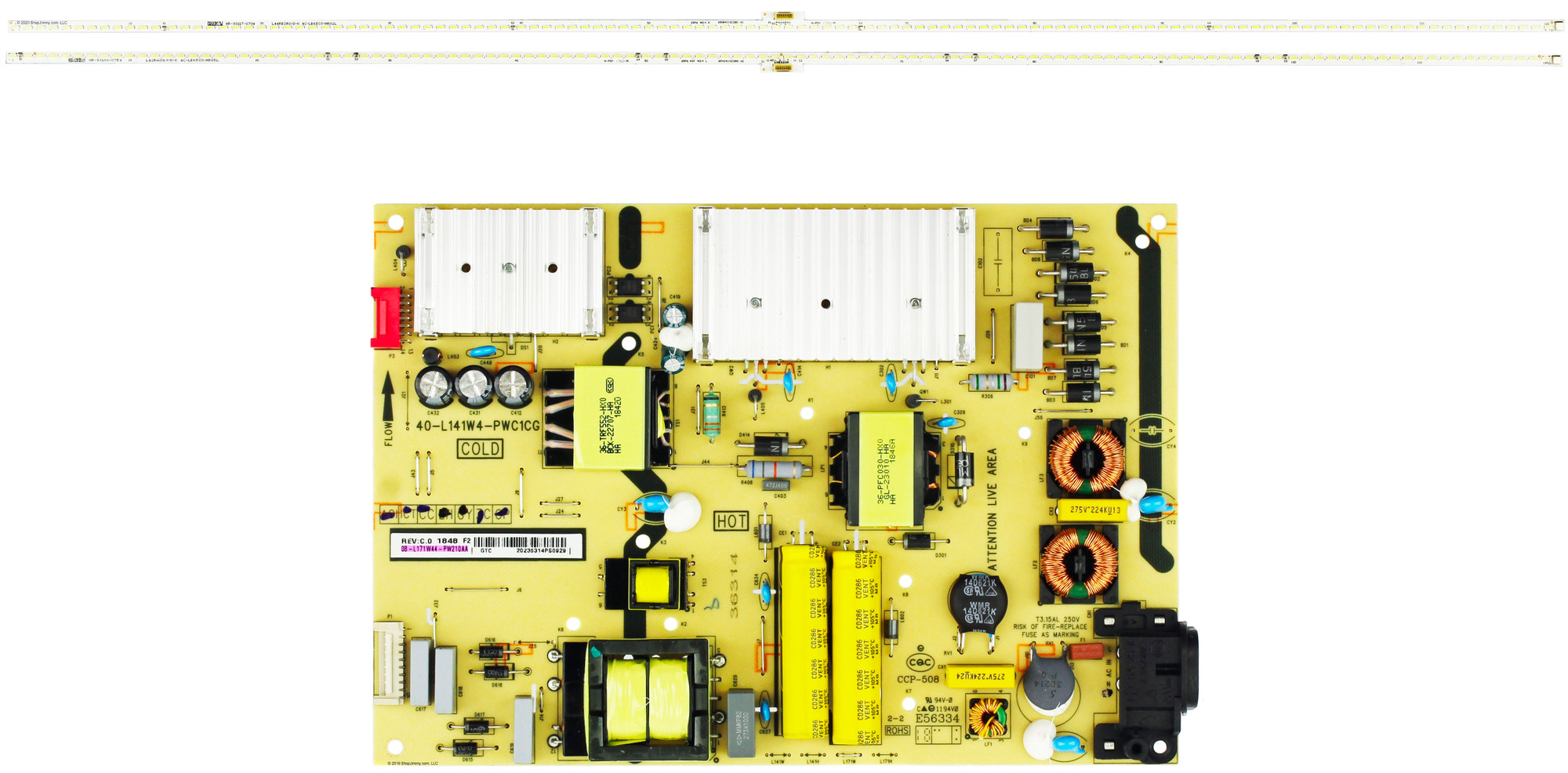 TCL 65YG411SC0A0/08-L171W44-PW210AA Power Supply/Backlight Strips