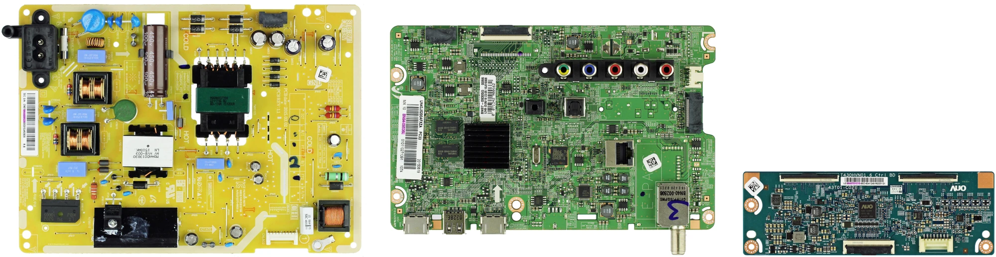 Samsung UN43J5200AFXZA (Version AD01) Complete LED TV Repair Parts Kit