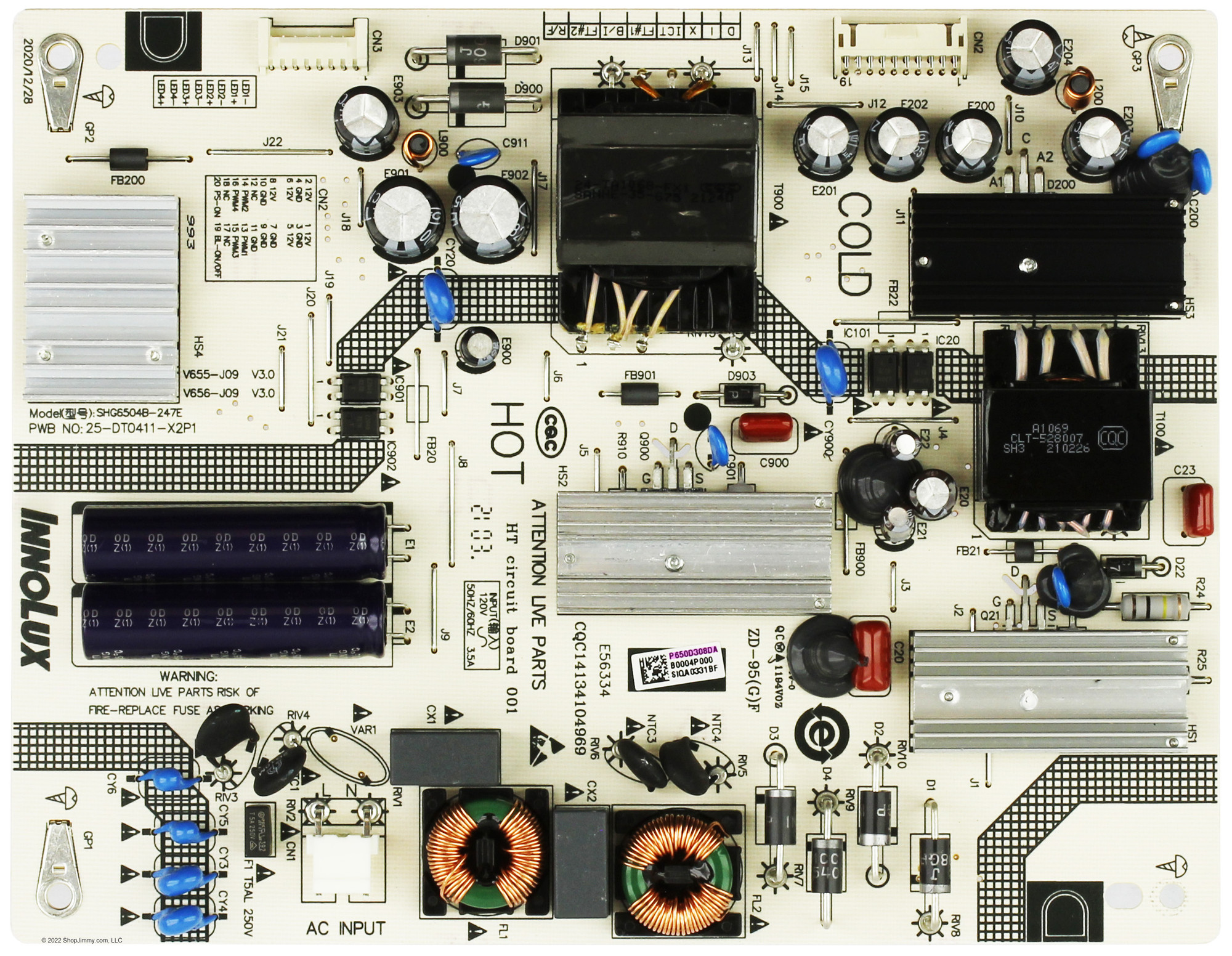 Vizio P650D308DA 6M04B00044000 Power Supply/LED Driver