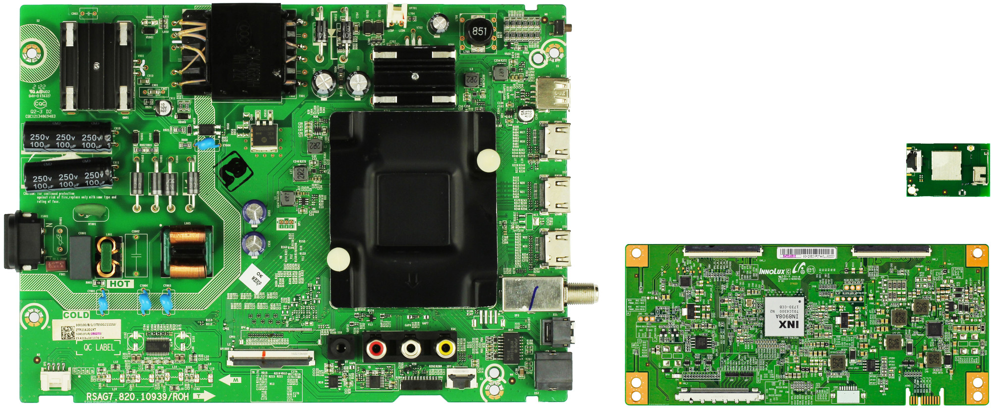 Hisense 50R6E4 Complete LED TV Repair Parts Kit VERSION 1 (SEE NOTE)
