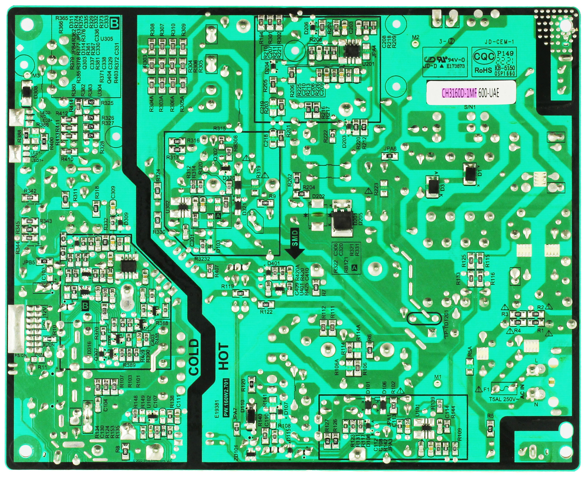 Westinghouse CH3160D-1MF Power Supply / LED Board