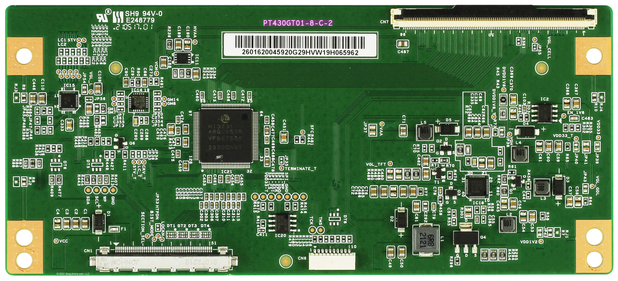 Westinghouse PT430GT01-8-C-2 T-Con Board
