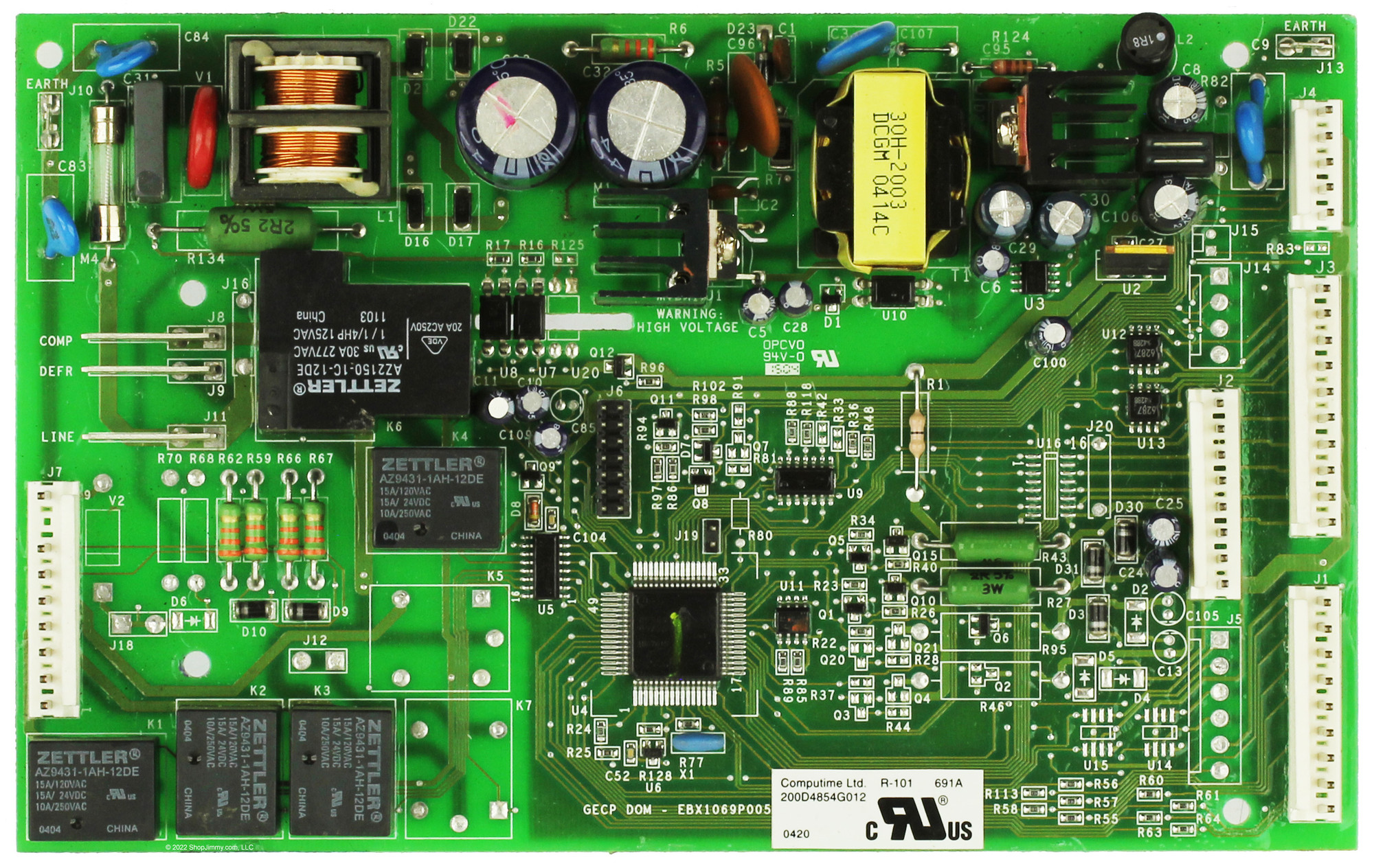 Miページ GE Refrigerator WR55X10432 200D4854G012 Main Control Board
