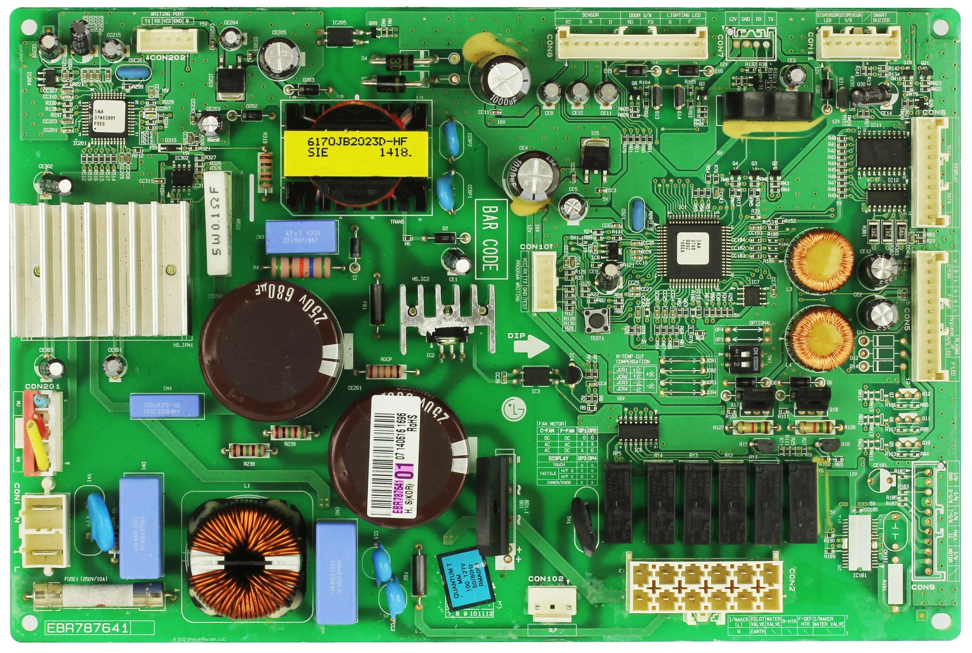 Scheda di controllo frigorifero originale OEM LG EBR78764101