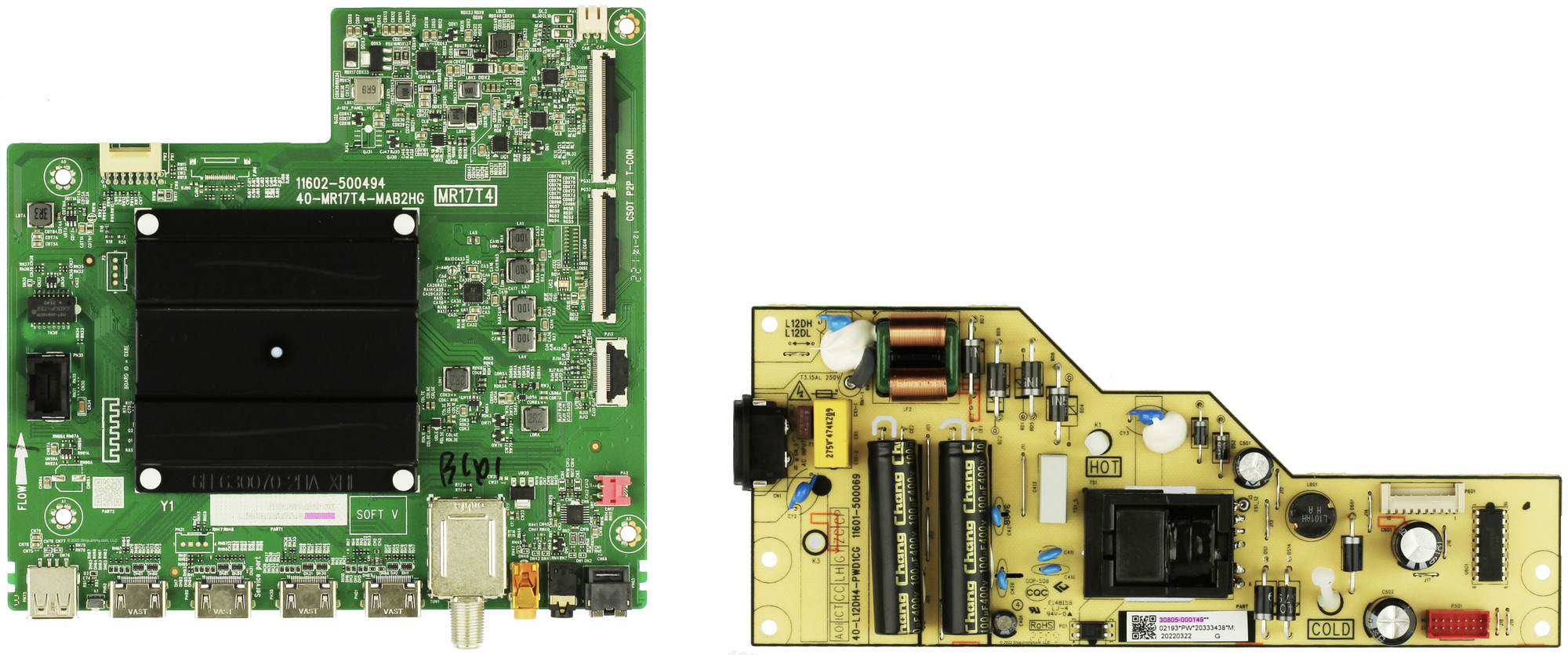 TCL 55S455 55S453 55S451 Complete Repair Parts Kit