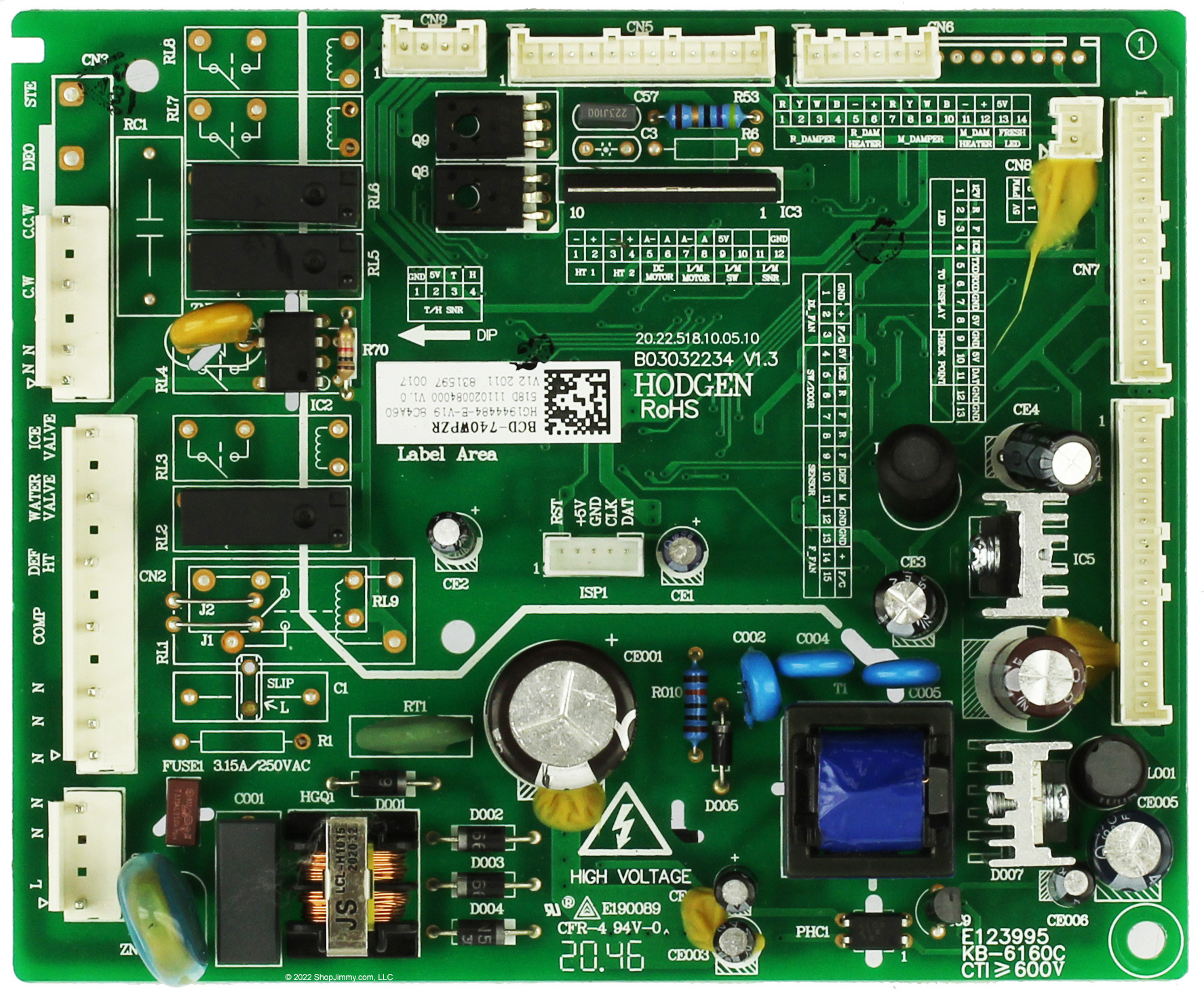 Hisense Refrigerator K1944484 Main Board BCD-740WPZR