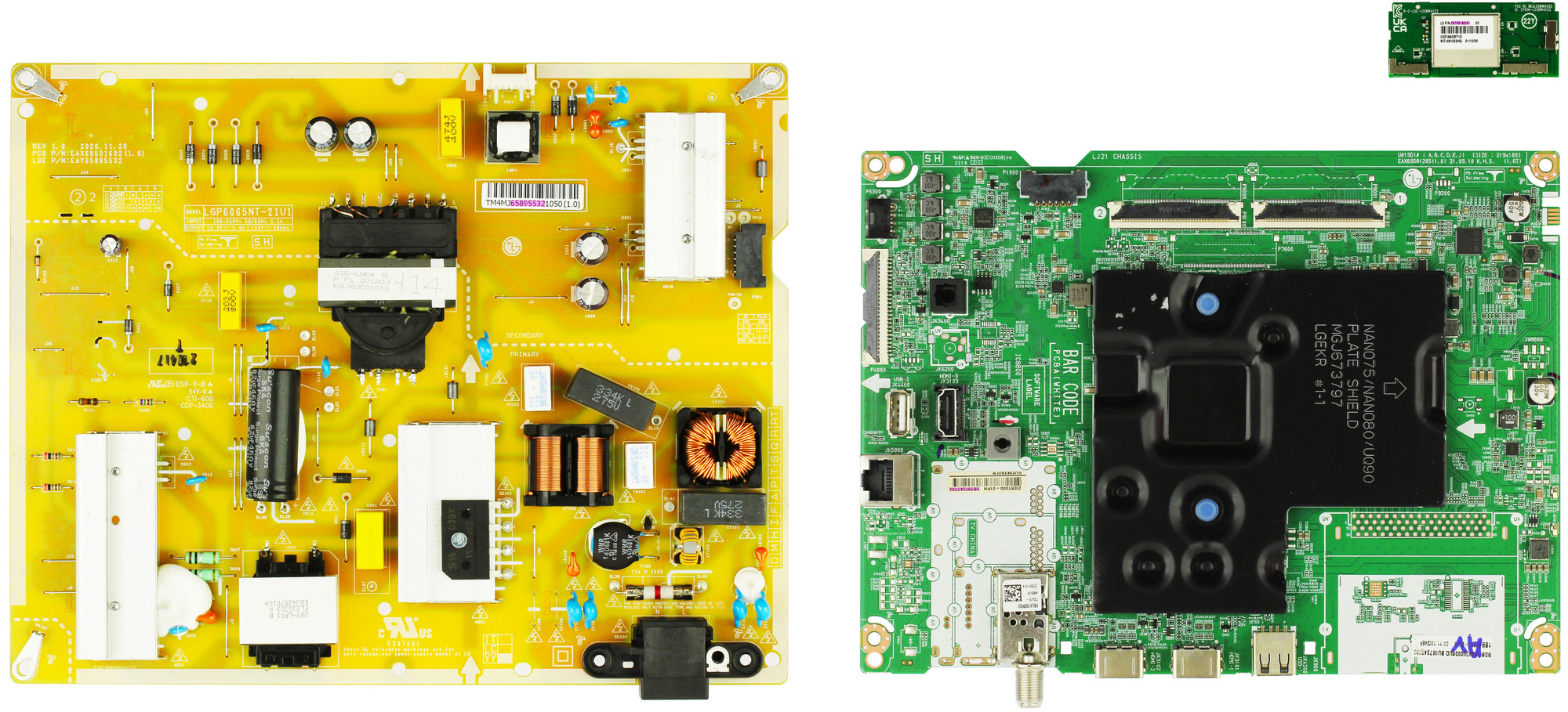 LG 65UQ9000PUD.BUSFLKR Complete LED TV Repair Parts Kit