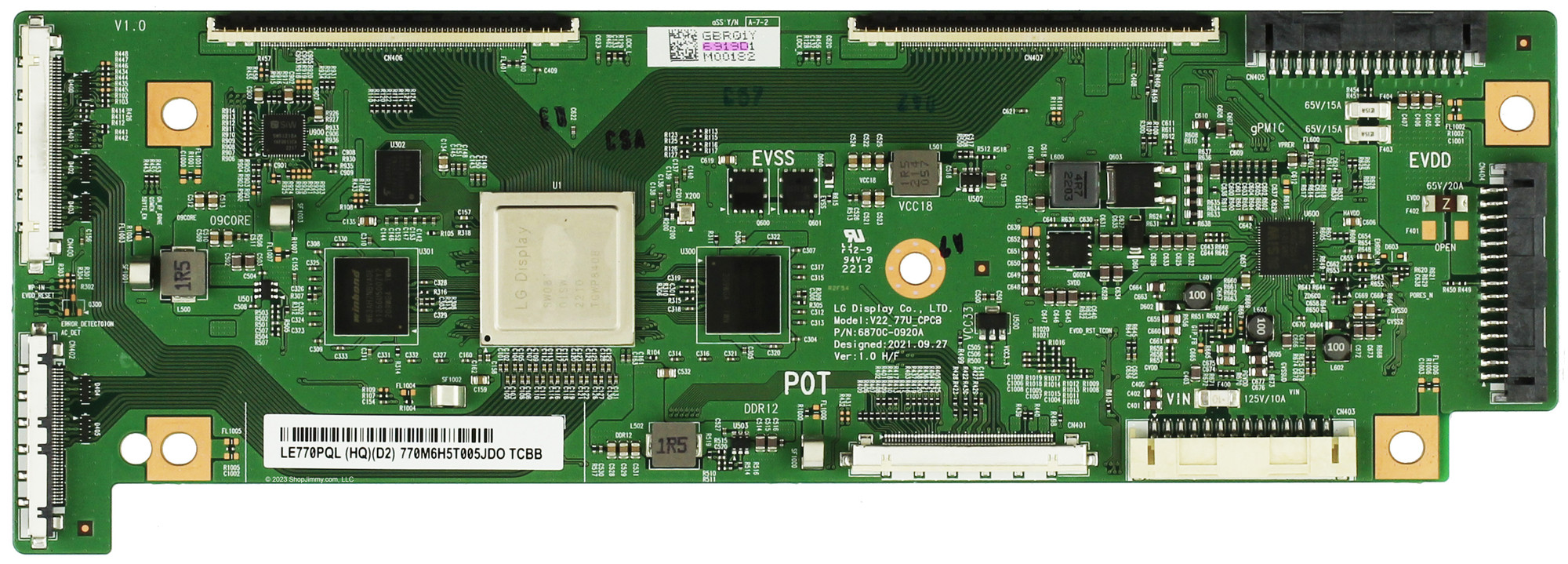 LG 6871L-6919D 6870C-0920A T-Con Board