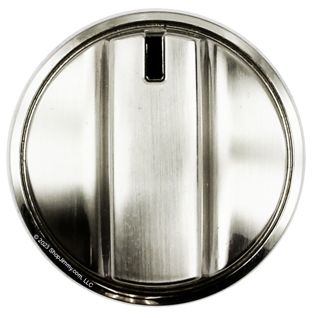 GE Range/Stove 191D8446 Knob Stainless Steel Color