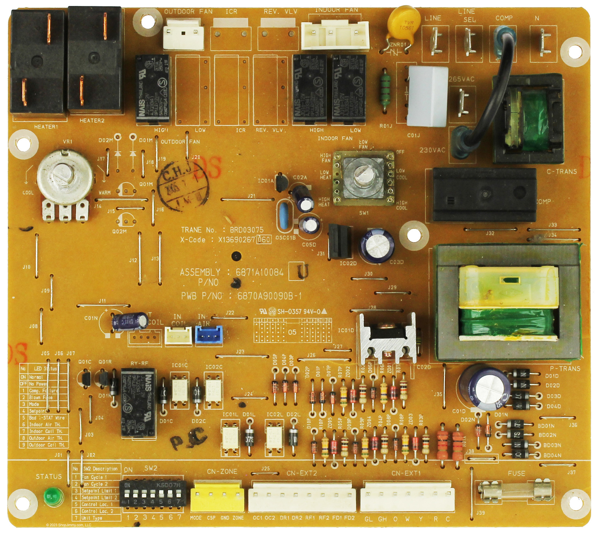 LG 6871A10084U Main Board for Air Conditioner