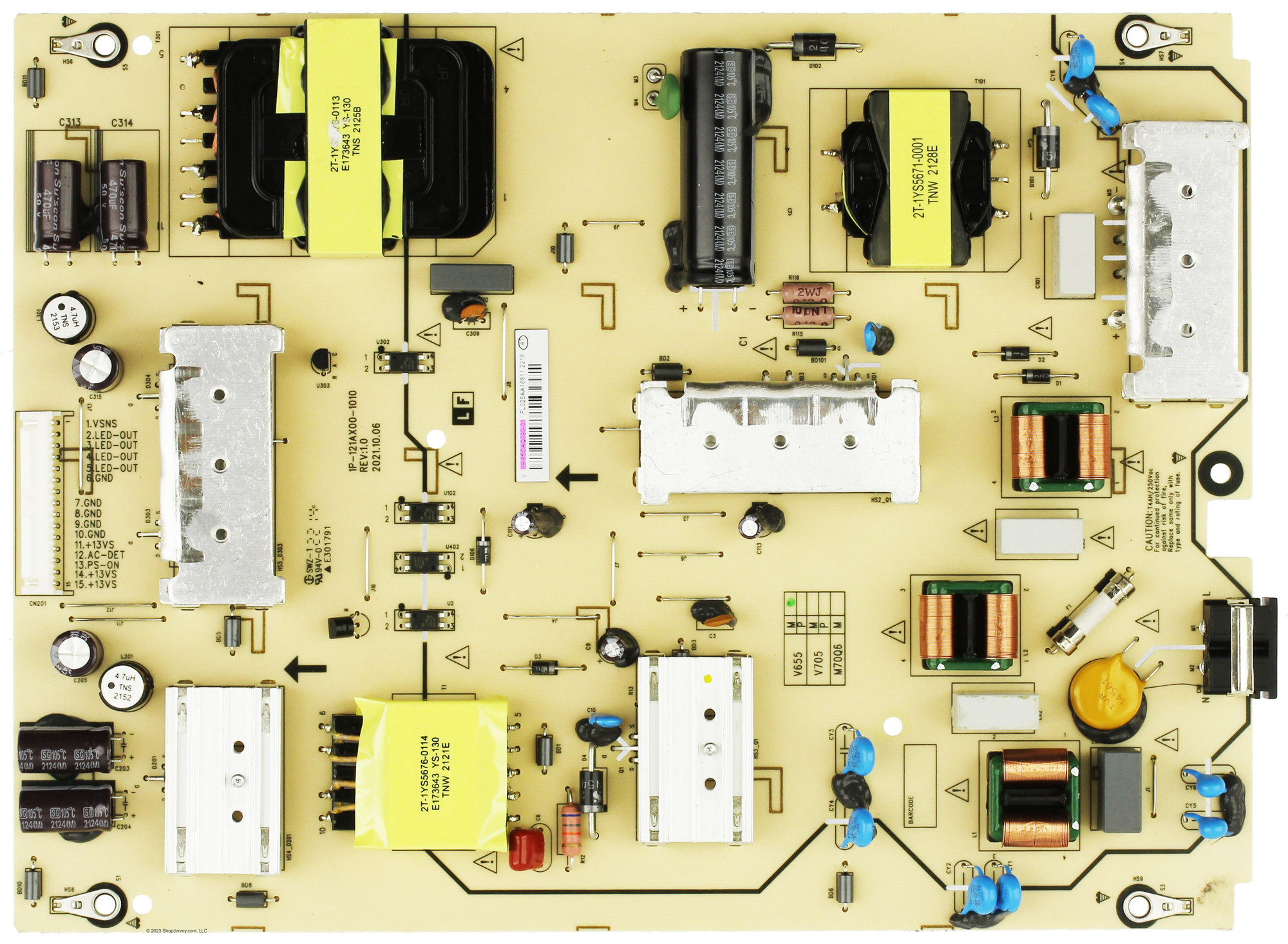 Vizio 09-65CAQ090-01 Power Supply / LED Board V655M-K03