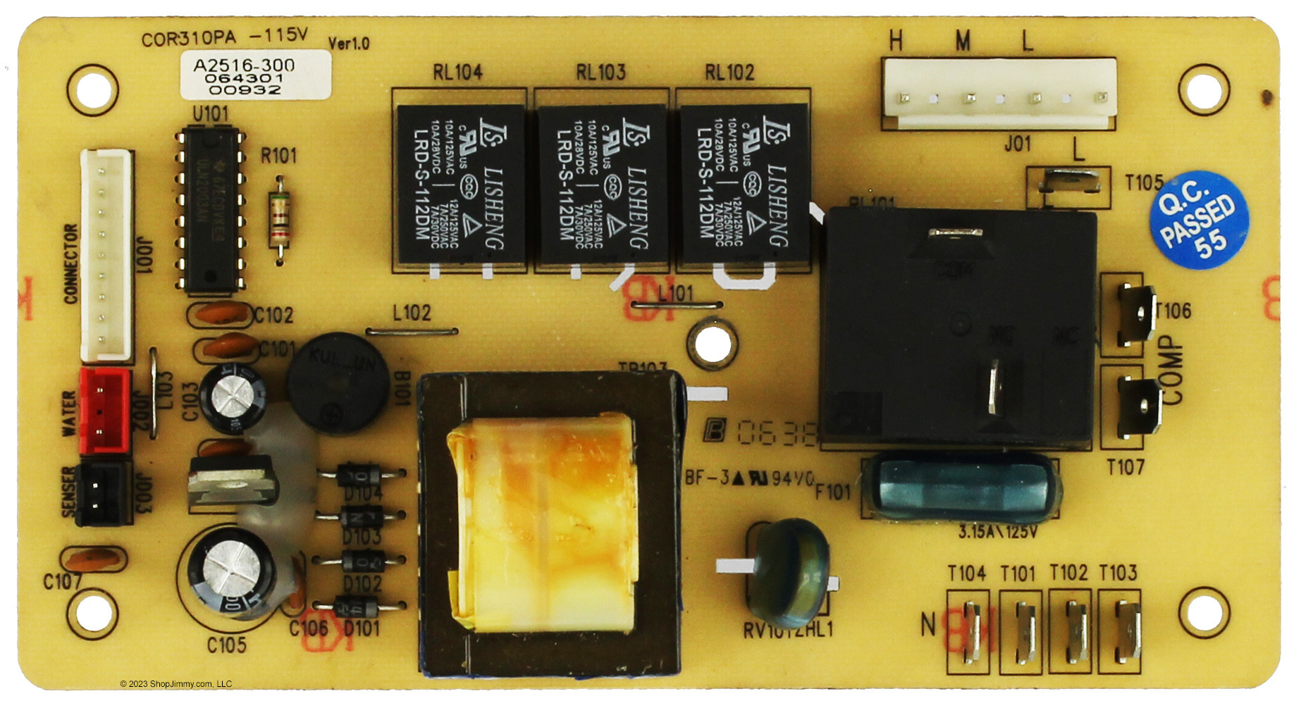 Haier Air Conditioner A2516300 Control Board