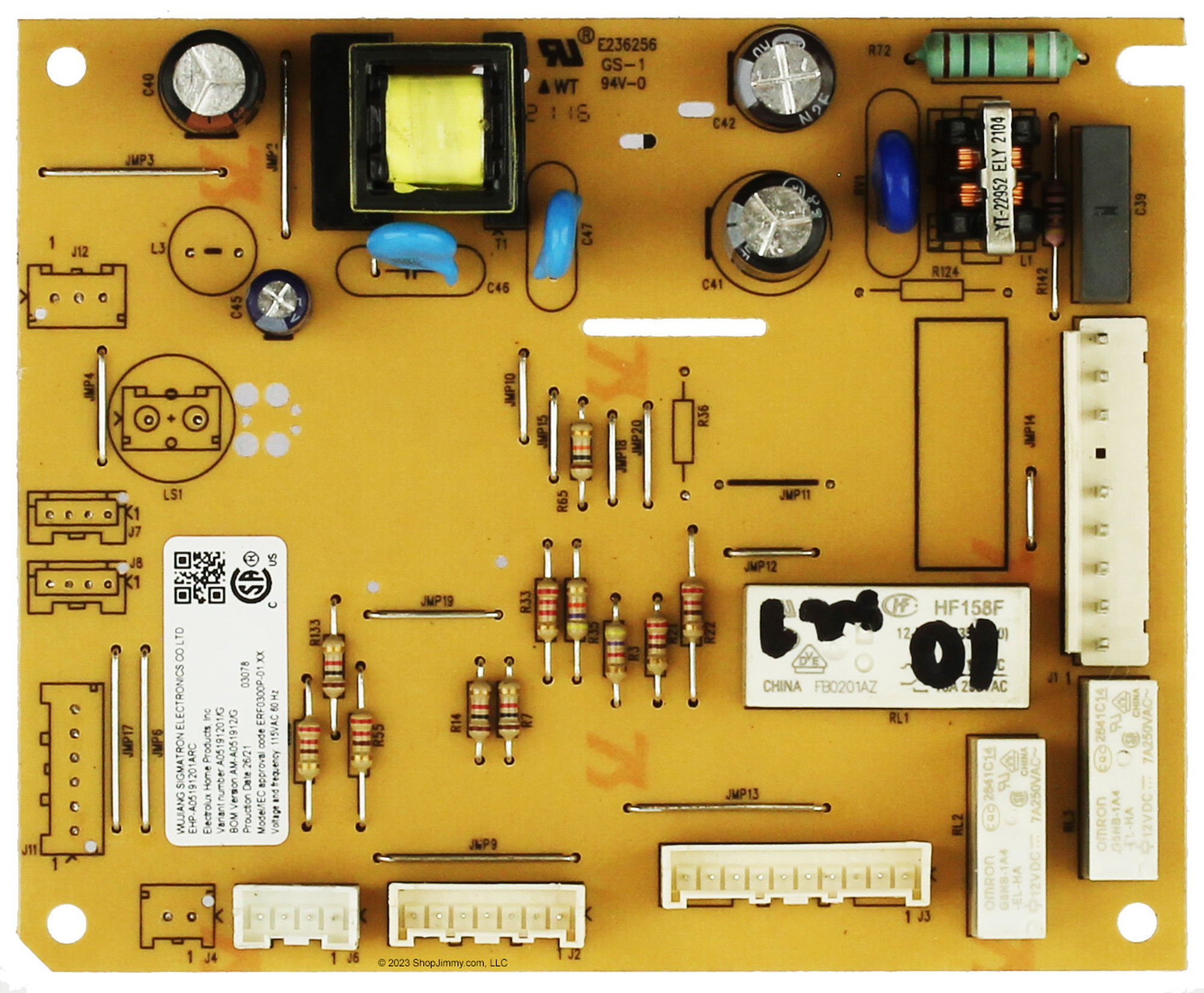 Frigidaire Refrigerator A05191201ARC Control Board