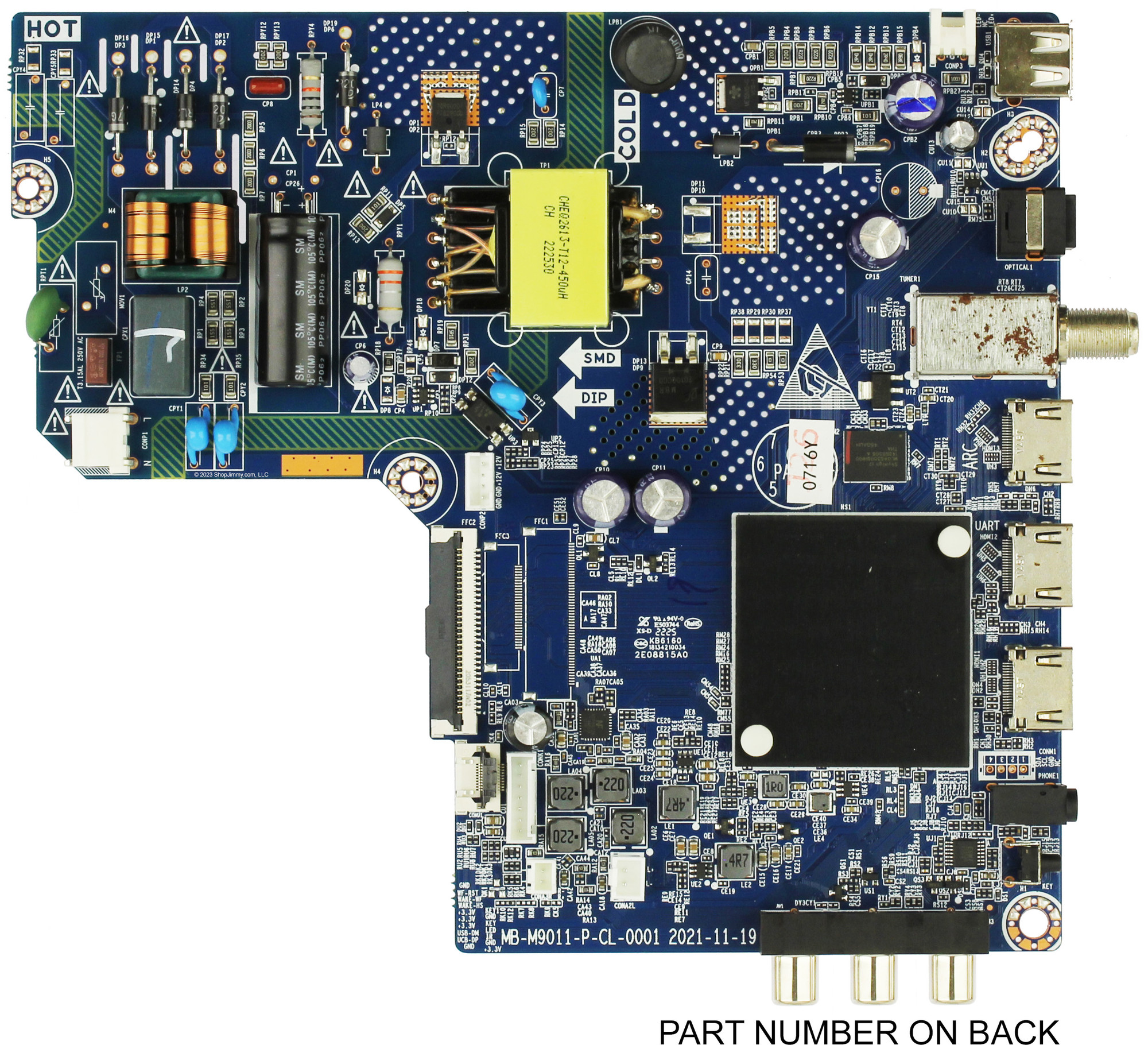 Onn N22121-CH Main Board / Power Supply for 100012590
