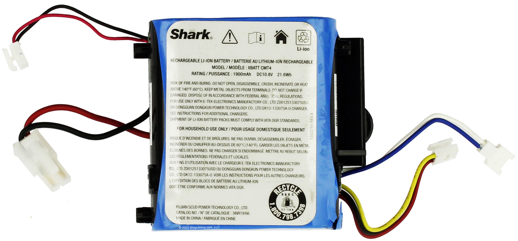 Shark Lithium-Ion Battery for VacMop VM252 VM252C QM250 ETC