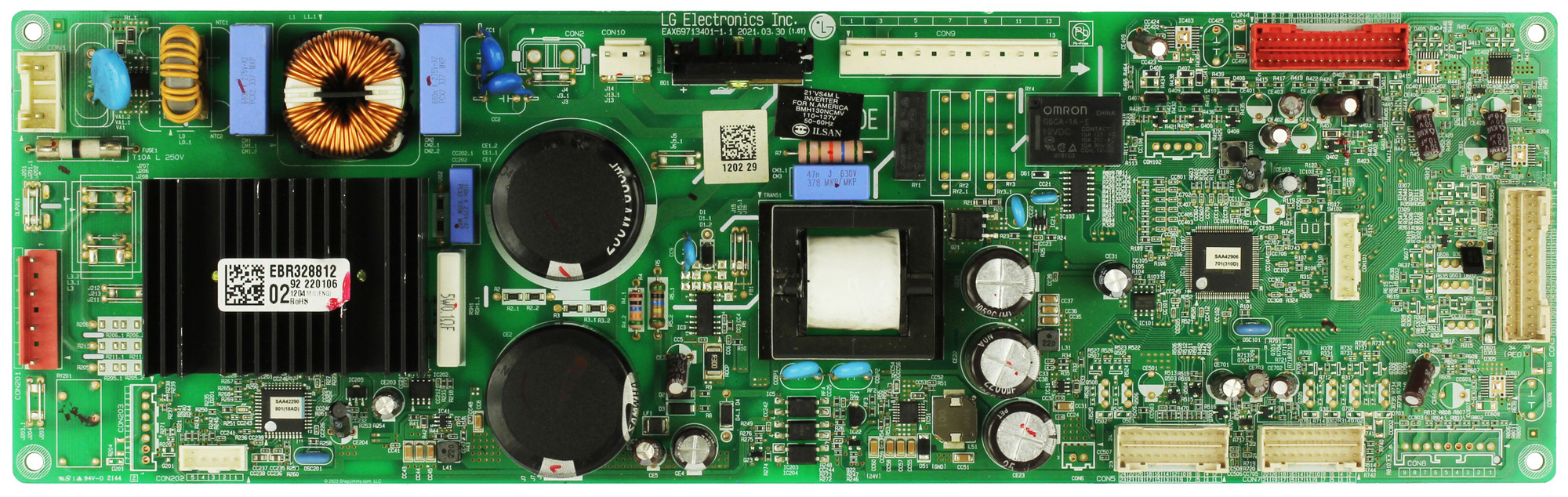 LG Refrigerator Main Power Control Board Assembly - EBR32881202