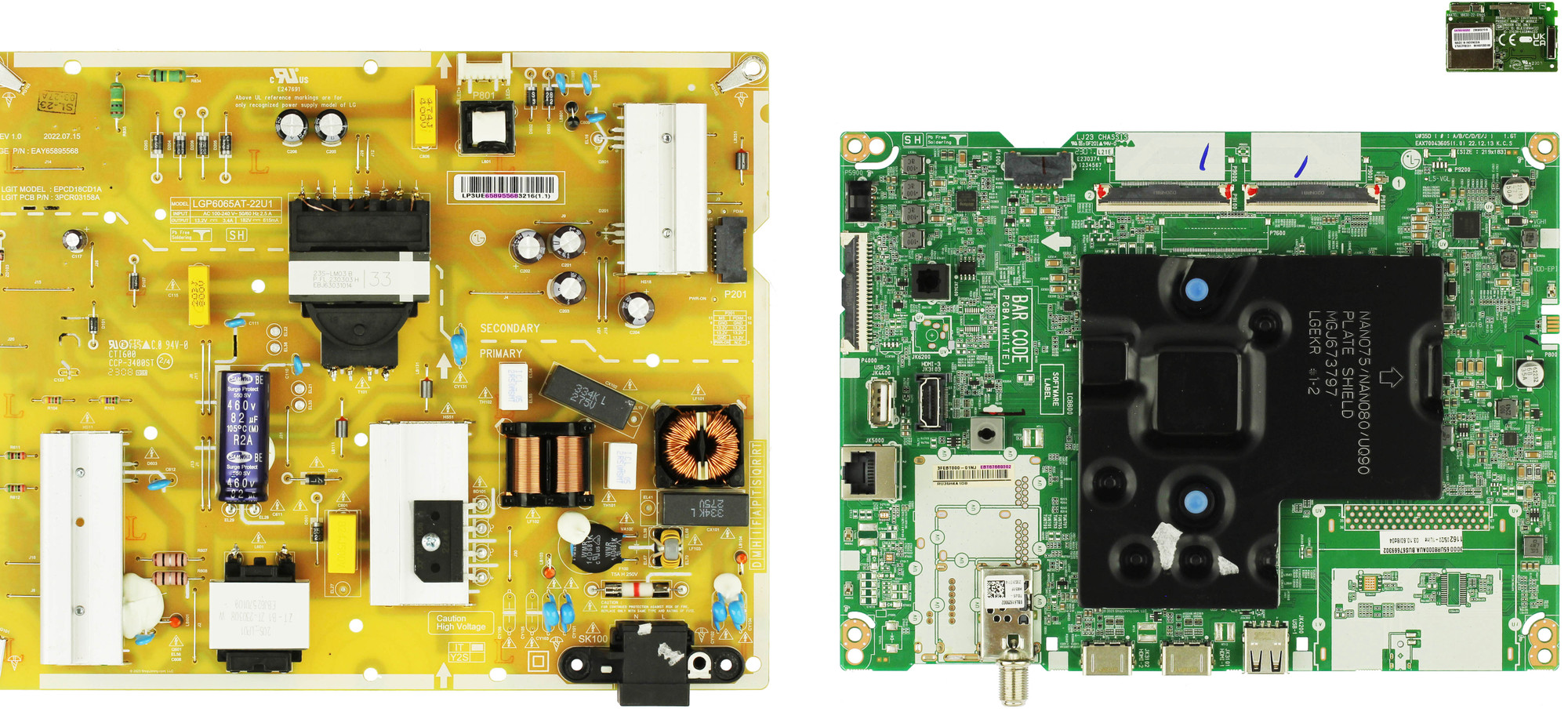 LG 65UR8000AUA.BUSCLKR Complete LED TV Repair Parts Kit