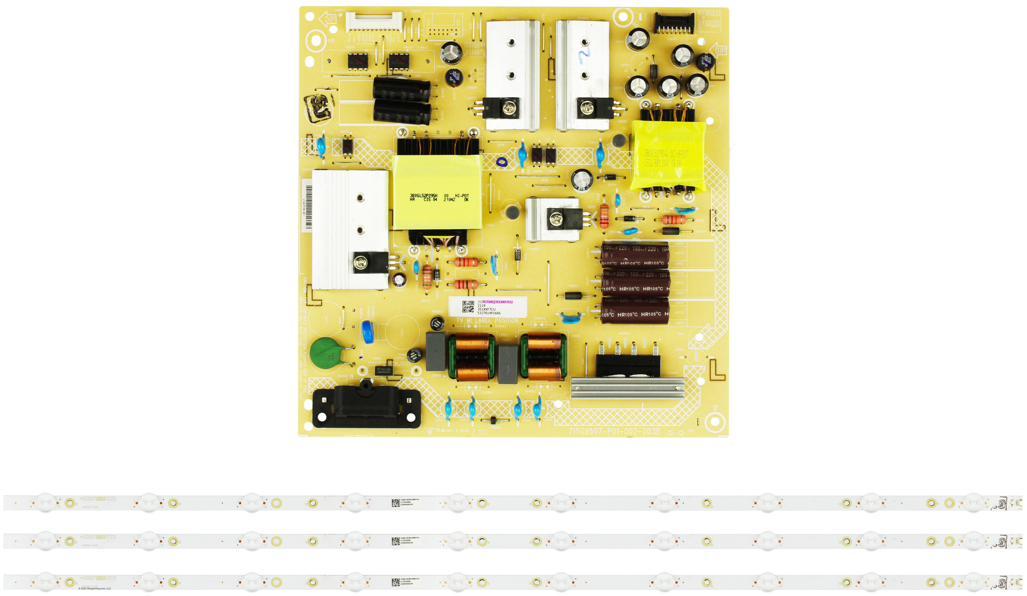 Insignia NS-43DF710NA21 Power Supply / LED Backlight Strips Bundle