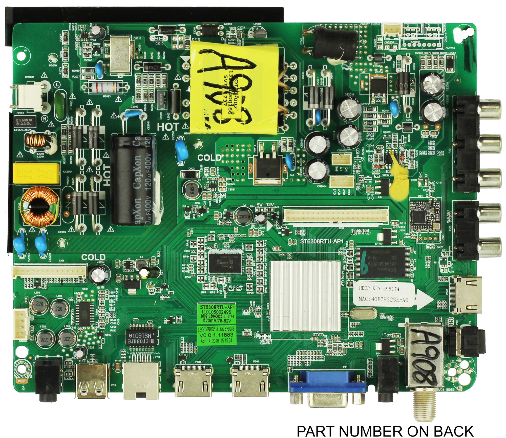 Element E18067-5-KK Main Board/Power Supply for E2SW3918
