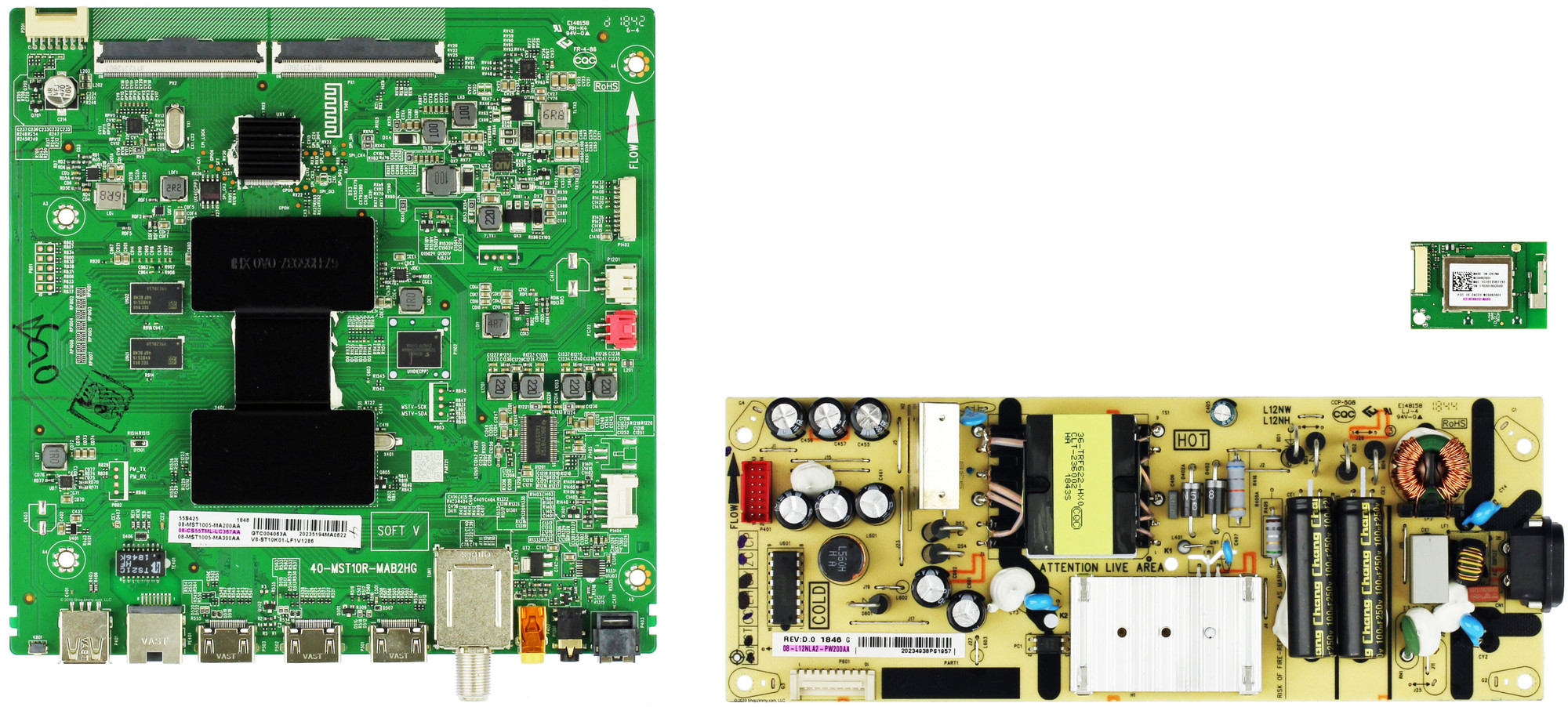TCL 55S423 Complete TV Repair Parts Kit (Version without T-Con