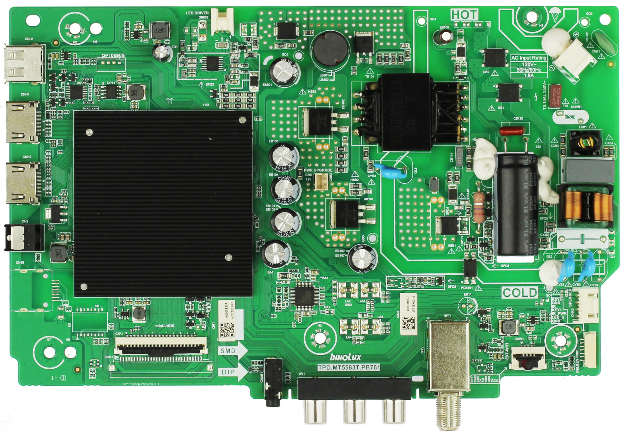 Carte Mère Vizio P55-E1 - XFCB0QK039 - Ouverte Mais Jamais Utilisée