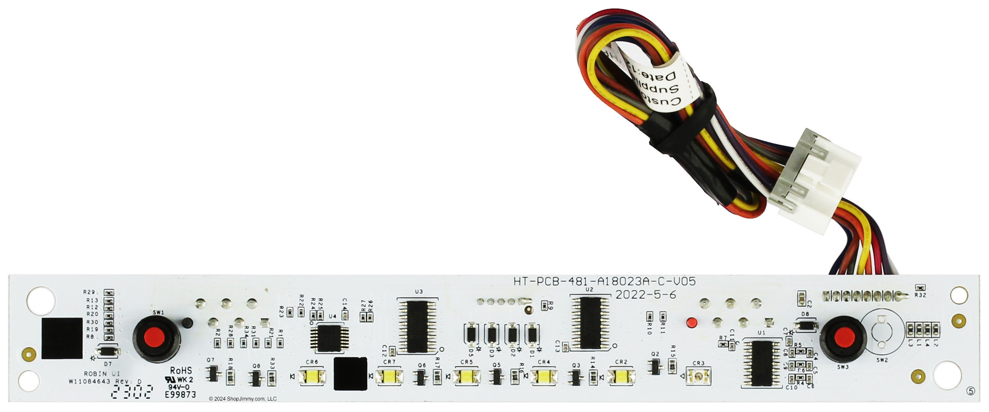 Whirlpool Washer W11612331 LED Touch Sensor