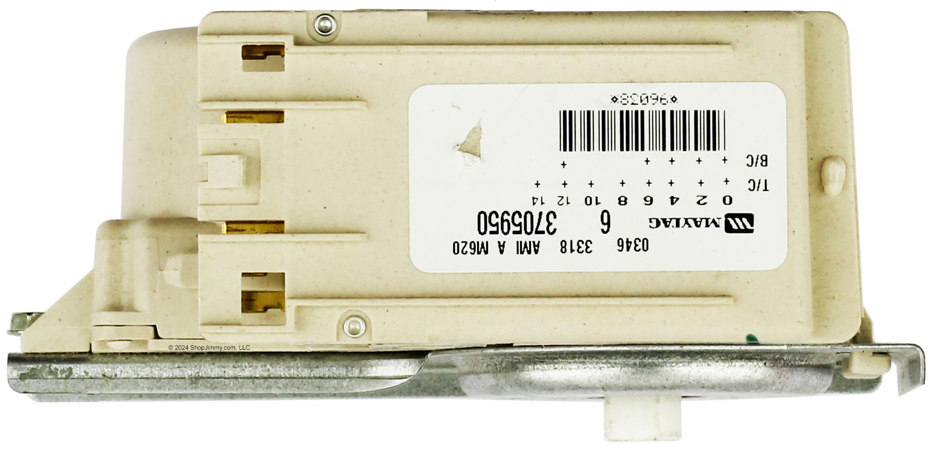 Timer Per Lavatrice Maytag, Codice Ricambio 6 2096680 (62096680). Usato Ma In Condizioni Pari Al Nuovo, Testato E Funzionante. Perfetto Come Sostituto.