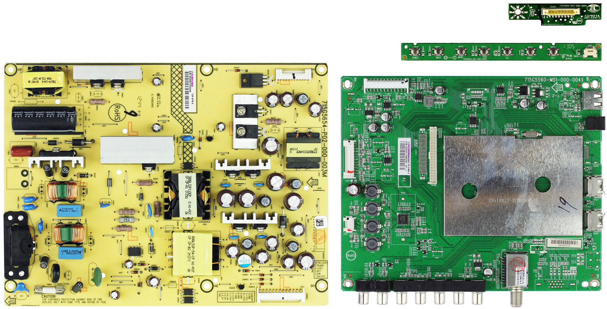Vizio E390A1 TV Repair Parts Kit Version 1 (CHECK SERIAL NUMBER INFO!)