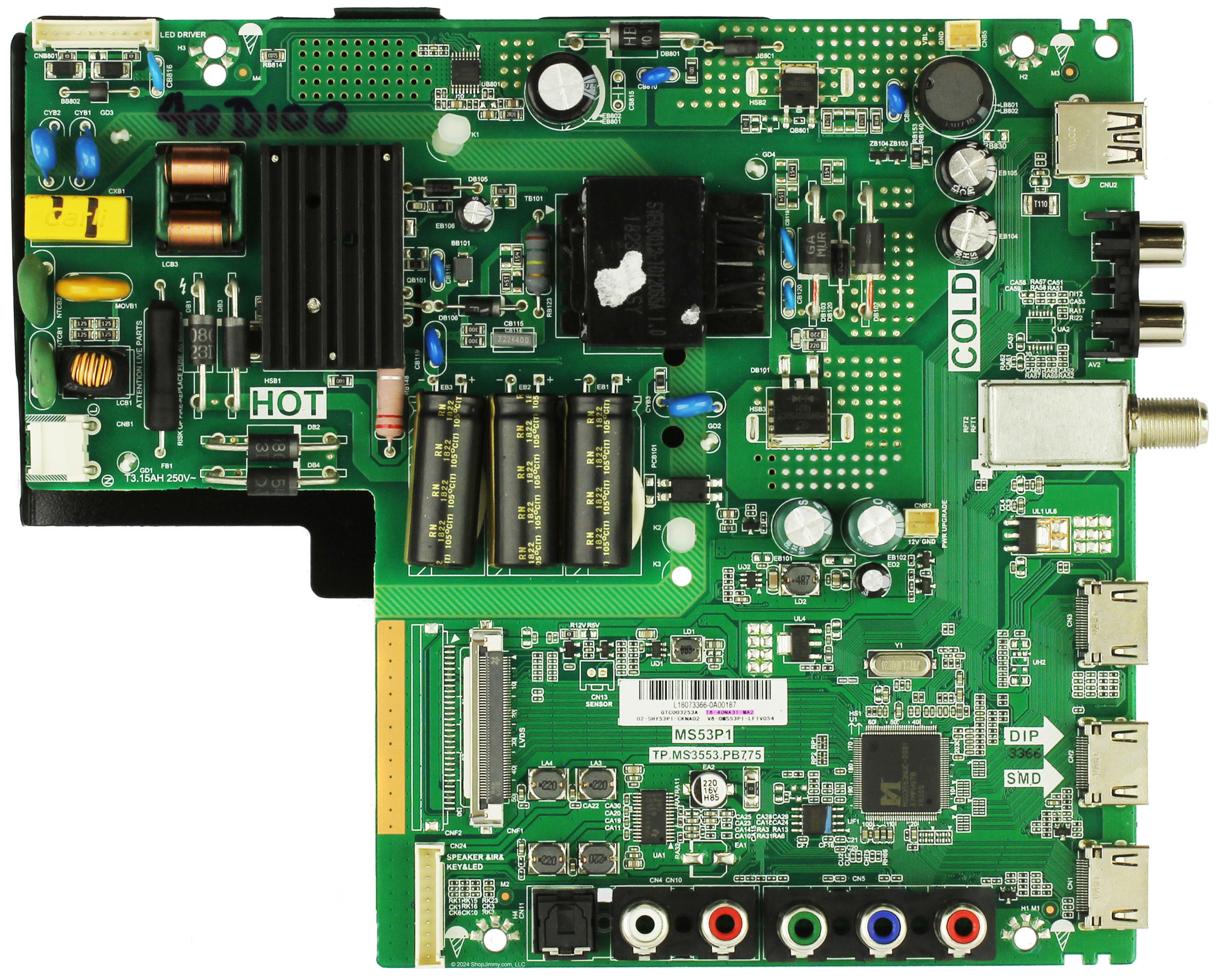 TT8822出品 TCL T8-40NA31-MA2 02-SHY53P1-CKNA02 Main Board/Power Supply 40D100