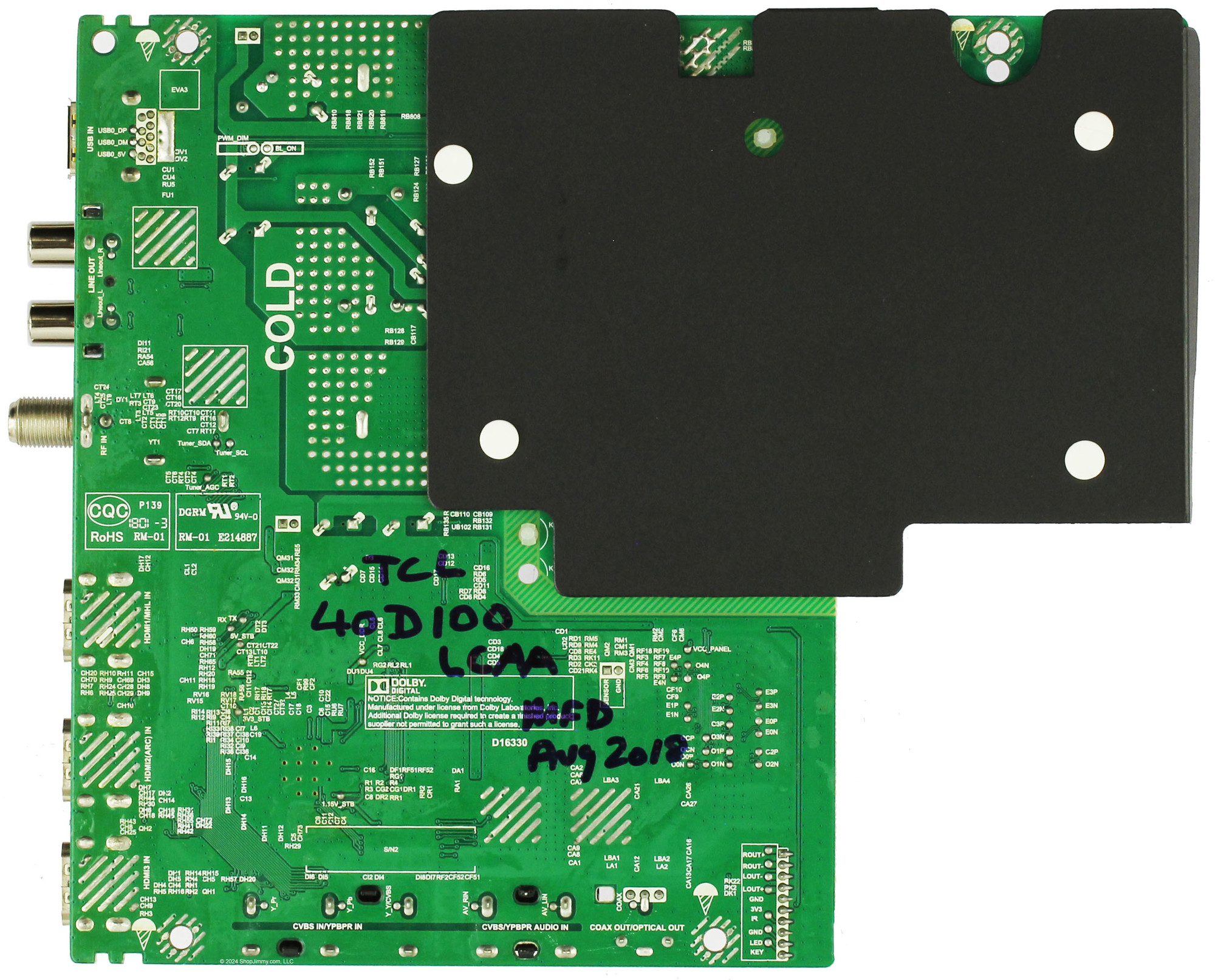 TCL T8-40NA31-MA2 02-SHY53P1-CKNA02 Main Board/Power Supply 40D100