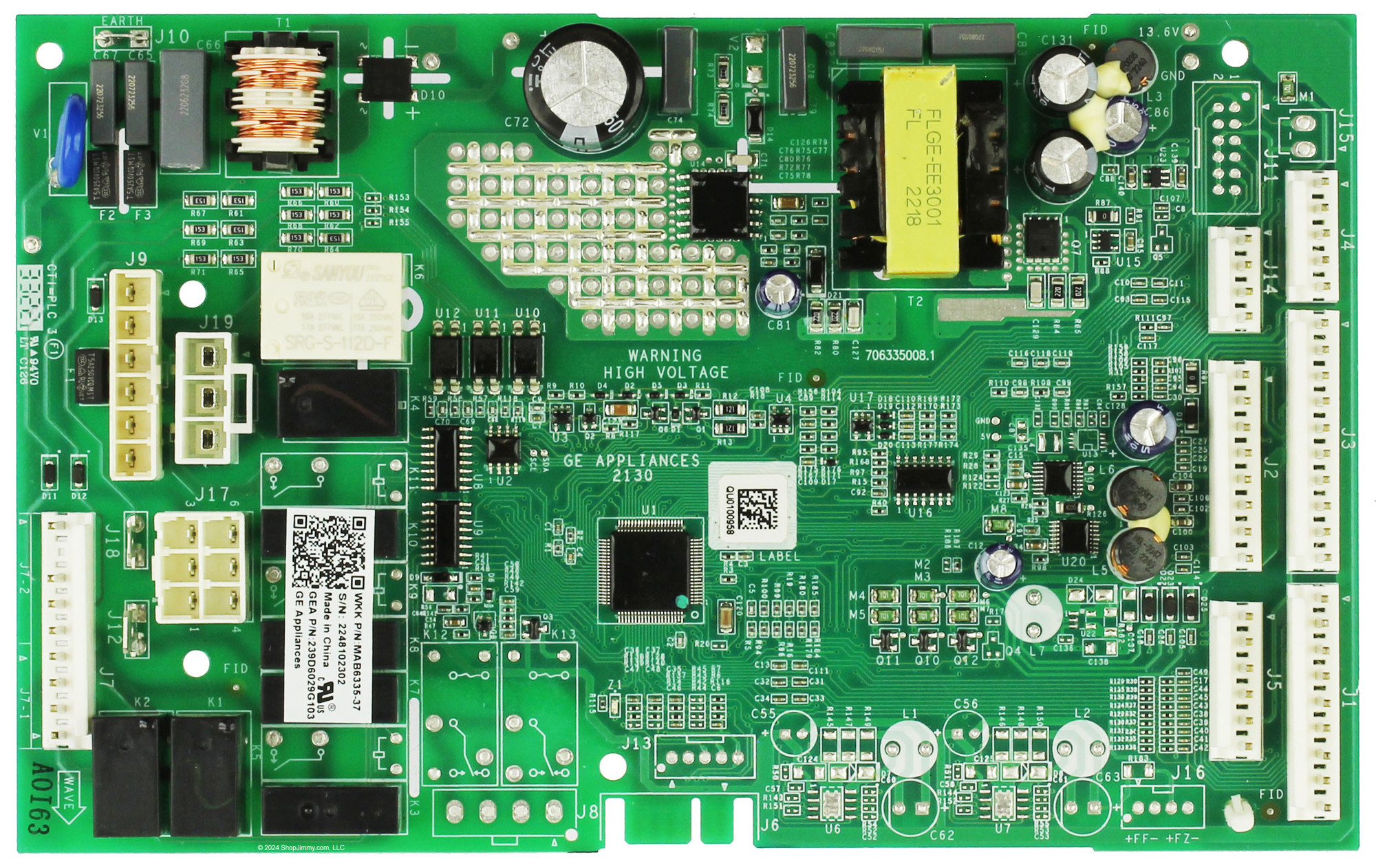 GE Refrigerator 239D6029G103 Main Control Board Assembly