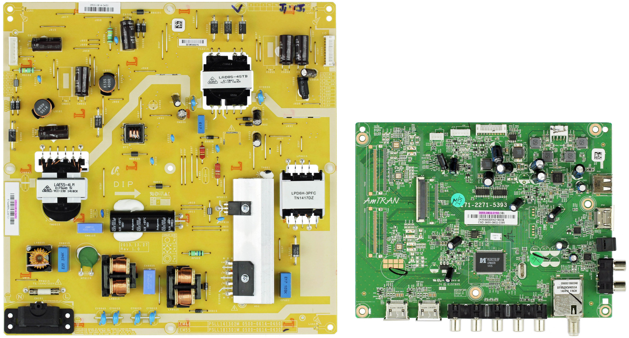 JVC EM55FTR Complete TV Repair Parts Kit Version 1