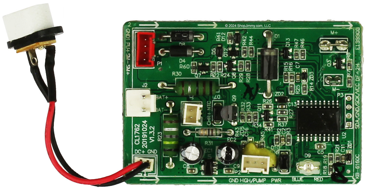 Tineco iFloor Wet Dry Vacuum Control Board w/Charging Jack FW020100US