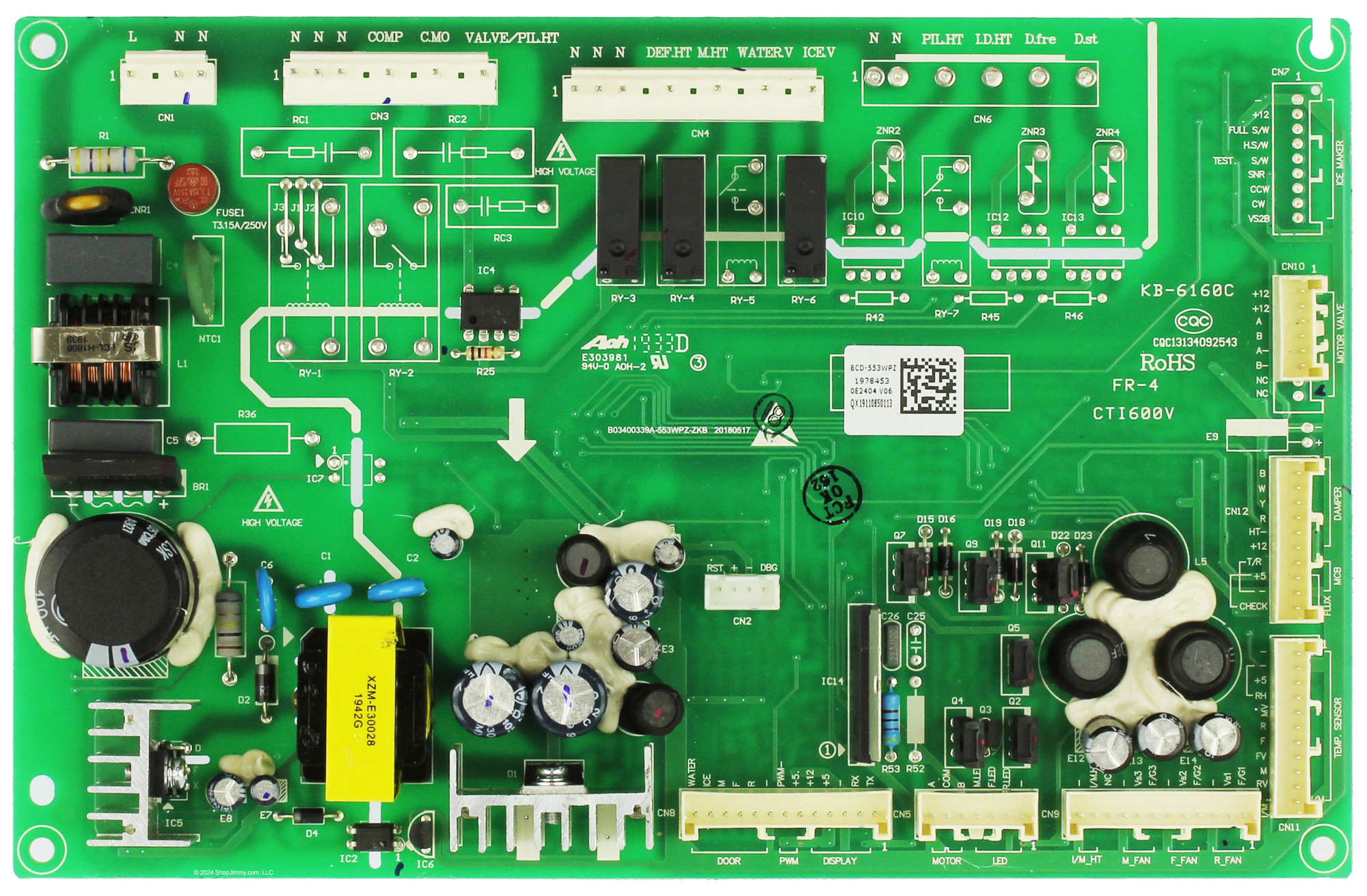 Hisense K1978453 Refrigerator Control Board