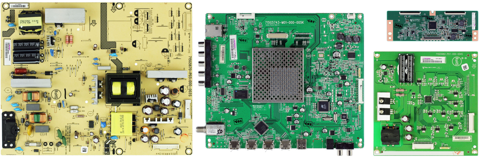 Vizio E500IA1 (LTYXNTAN,LTYXNTAP,LTMXNTAN Serial) Complete TV Repair