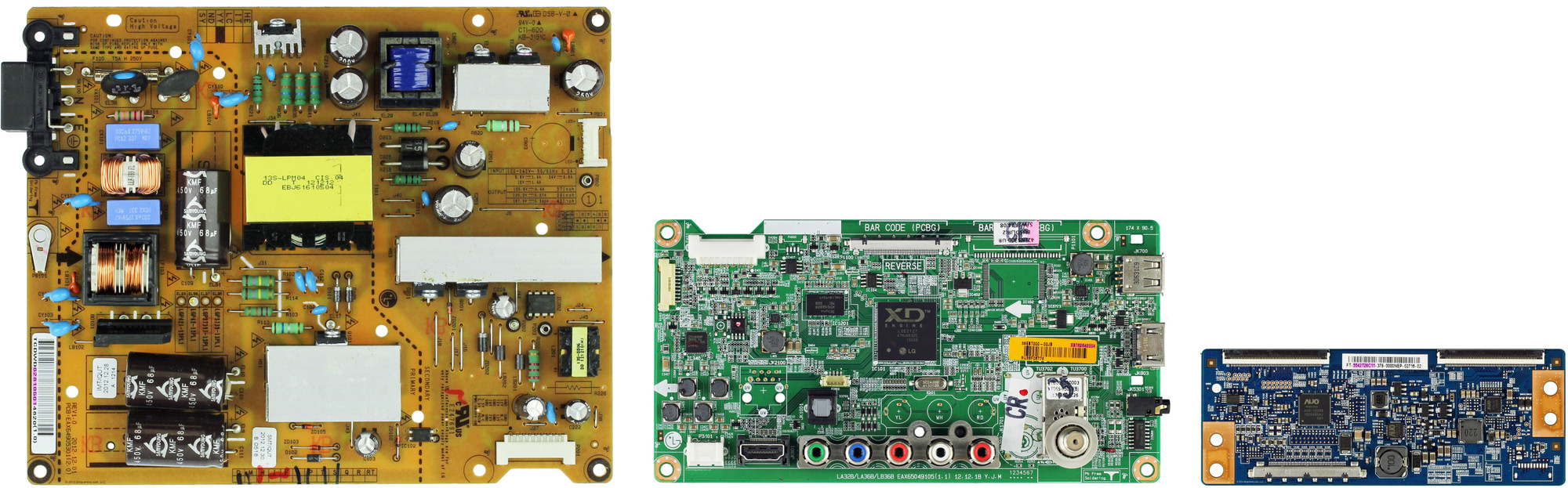 LG 42LN5300UB.BUSDLJR Complete TV Repair Parts Kit K2