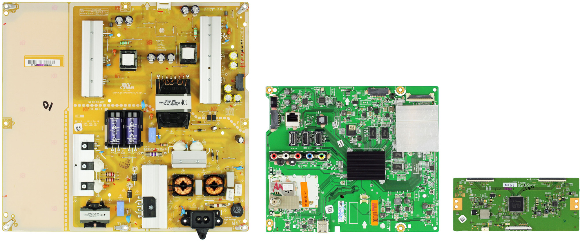 LG 65UF6450UA.BUSYLJR Complete LED TV Repair Parts KitSee note