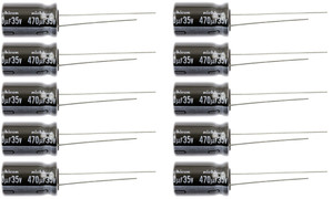 UVZ2D101MHD 100uf @ 200V Hi Temp Radial Capacitor Lot of 10 Nichicon 200UT100