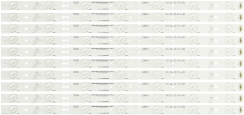 RCA IC-A-KJAB50D354 LED Backlight Strips (10) LED50B45RQ (SEE NOTE) NEW