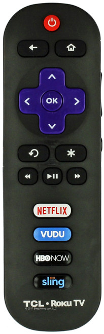 TCL RC280 Roku Remote Control w/ Netflix Vudu HBO Now Sling--OPEN BAG