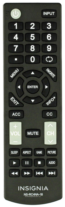 Insignia NS-RC4NA-18 Remote Control -- New