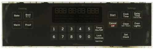 GE Oven 164D8496G203 Control Board - Charcoal Overlay