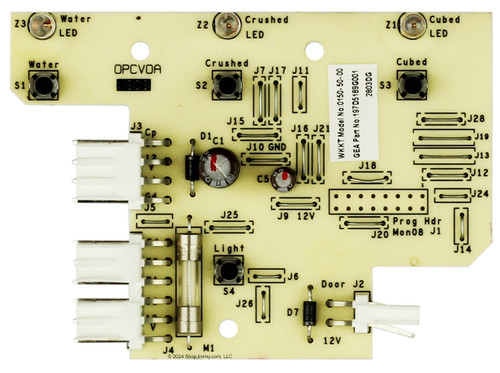GE Refrigerator 197D5189G001 Dispenser Board