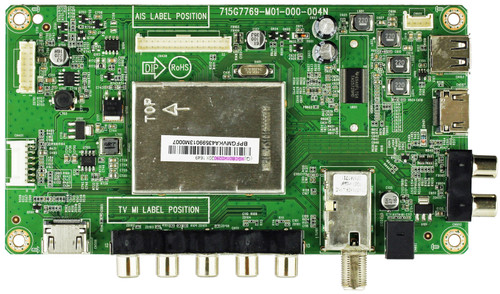 Vizio 756TXGCB01K0290 Main Board for D32HN-E1 (LTTEVMAS Serial)