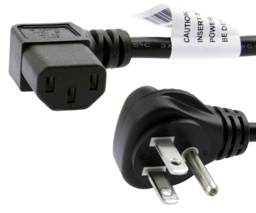 3-Prong Right Angle Power Cord 3903-000552