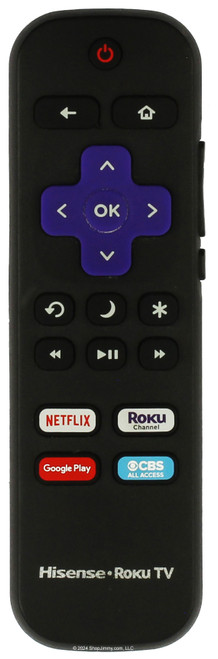 Hisense HU-RCRCA-21 Netflix Roku Google Play CBS Remote Control -- Open Bag