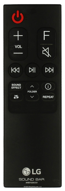 LG Sound Bar AKB75595331 Remote Control -- Open Bag