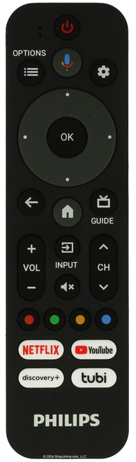 Philips URMT26CND014 Remote Control Netflix, Youtube, Discovery+, Tubi -Open Bag