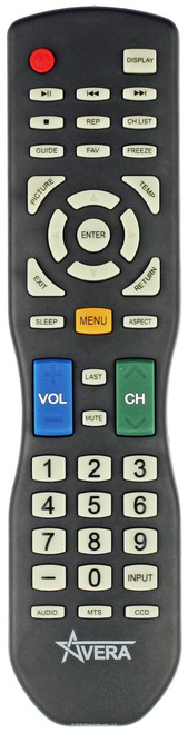 Avera remote for all AER10 Models -- Open Bag